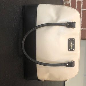 Black and white Kate spade purse